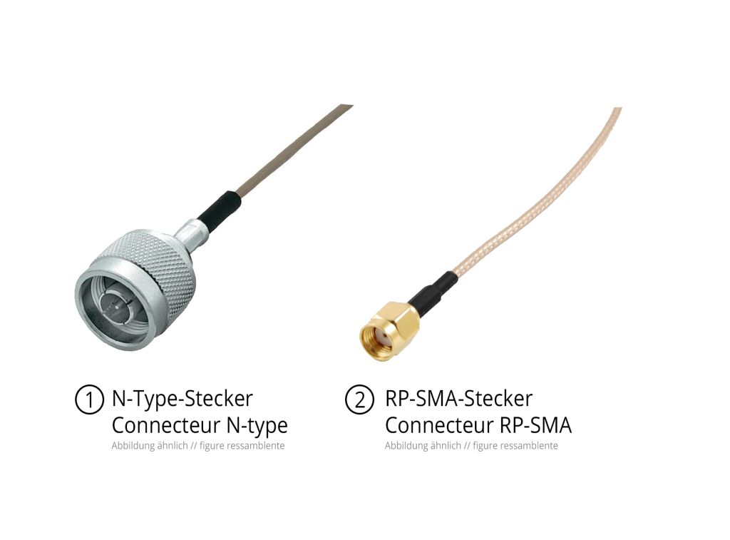 Zyxel Antennenkabel LMR 200, 3 Meter, N-Type  RP-SMA