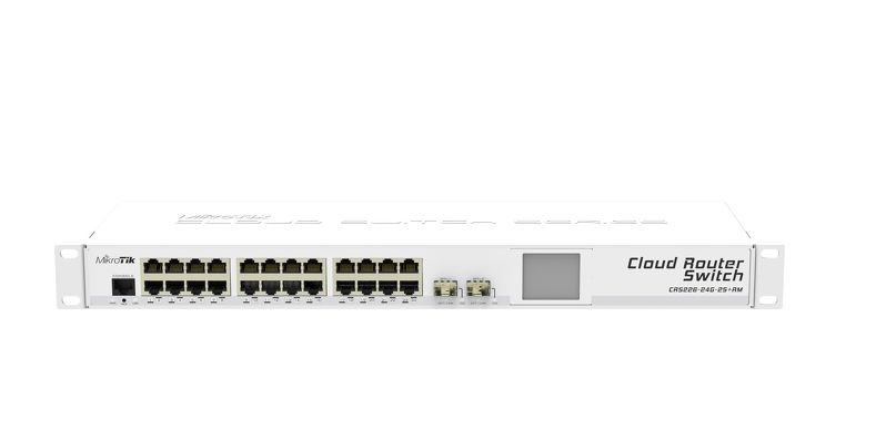 MikroTik Cloud Router Switch CRS326-24G-2S&plus;RM, 24x Gigabit, 2x SFP&plus;, Rackmount