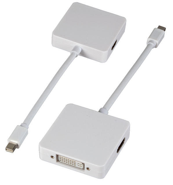 Kabel Video DisplayPort Mini => HDMI&plus;DVI&plus;Displayport, Adapter