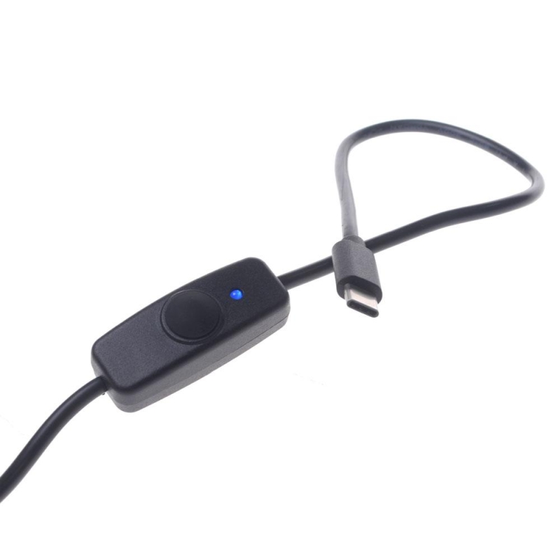 Rock Pi 4 zbh. USB-A auf USB-C Strom-/Datenkabel mit Schalter