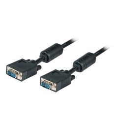 Kabel Video VGA, DSUB15, ST/ST, 10m, Schwarz,