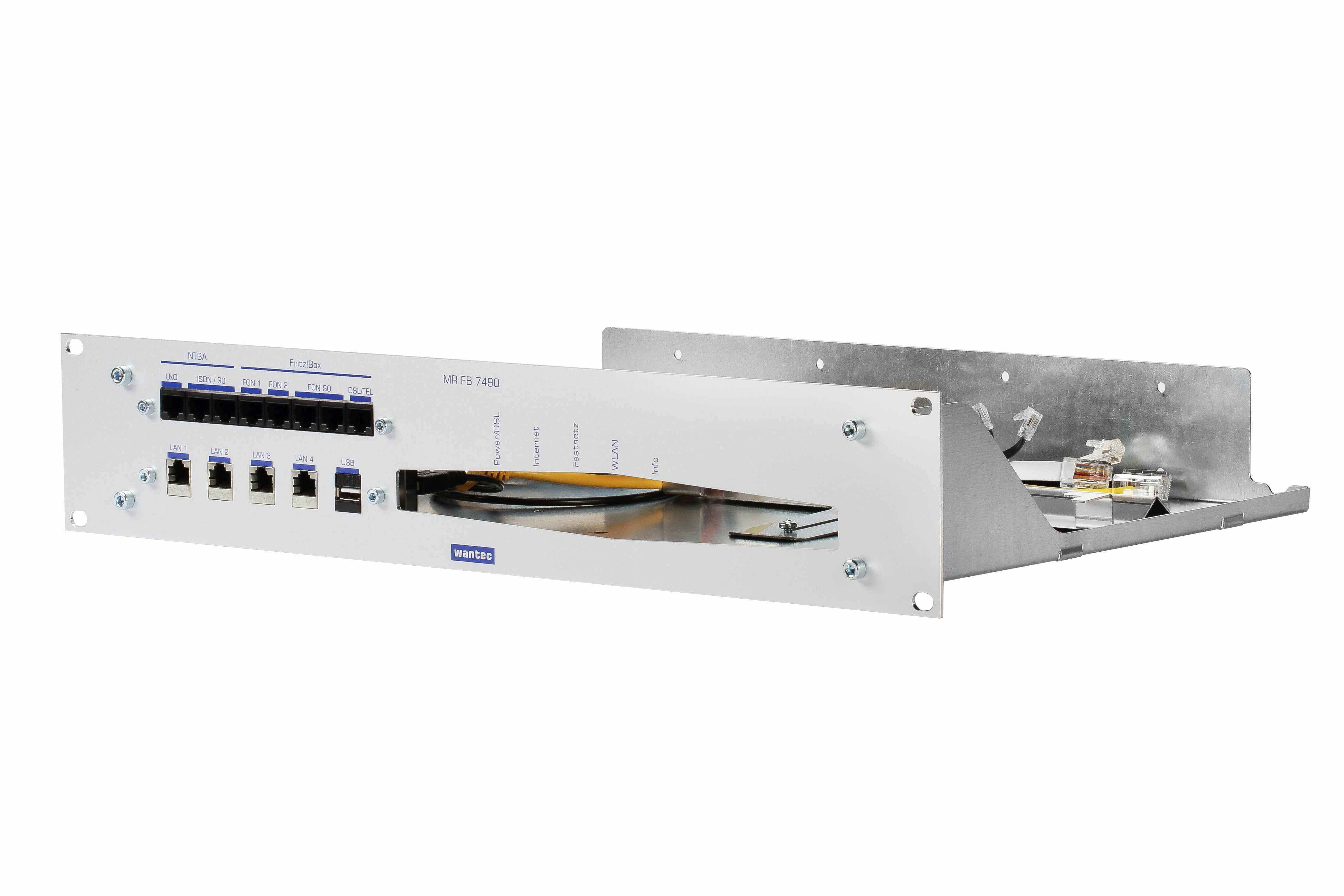 Wantec 19" Technik Aufrüstsatz für Fritz!Box 7590