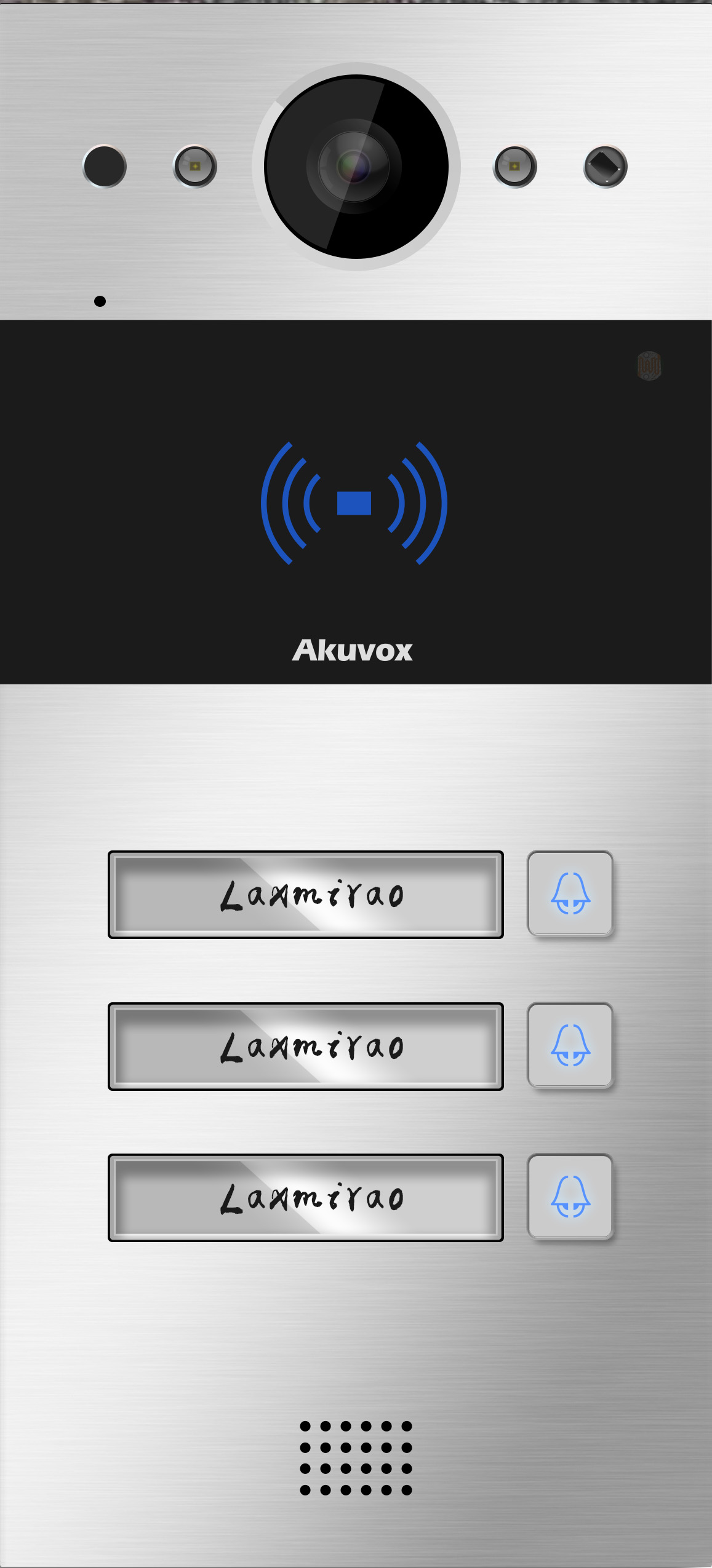 Akuvox TFE R20BX3 IP Door SIP Intercom with three (3) Button (Video & Card reader) *FlushMount Bundle*