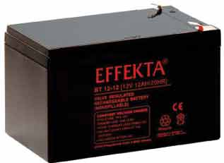 Effekta zbh. Akku, 12V-12AH,