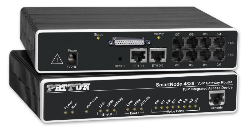 Patton SmartNode 4834, Analog IAD, 4 FXS, ADSL2&plus;, Annex A & B