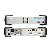 Aten KVM-Switch  2-f. Audio/VGA/USB/DVI