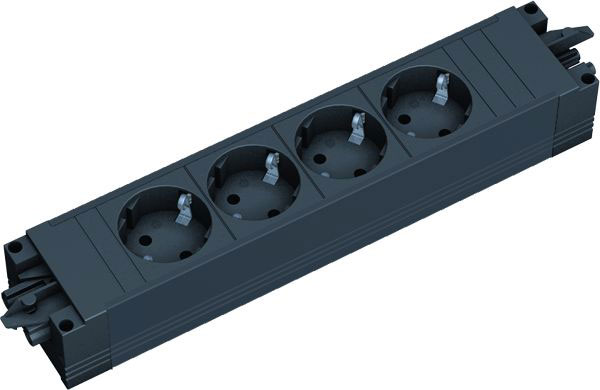 Bachmann STEP BASE, Steckdose, 4xDosen(CEE7)->2x(GST18),