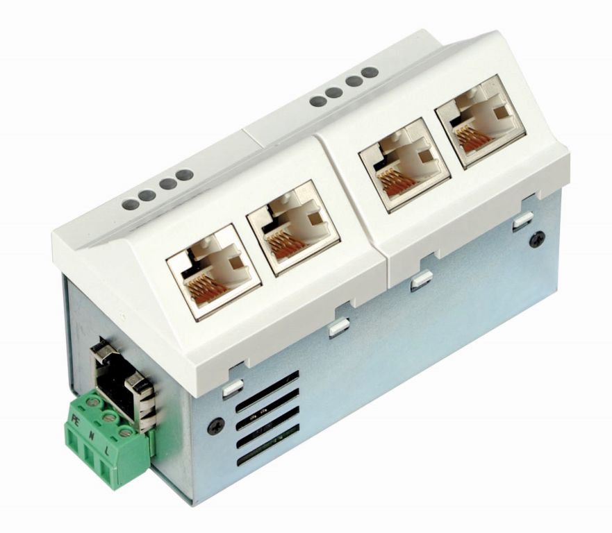 Microsens 5 Port Fast Ethernet Installations-Switch, 5 x RJ45, 1x 100FX ST, MS450340M-G6&plus;