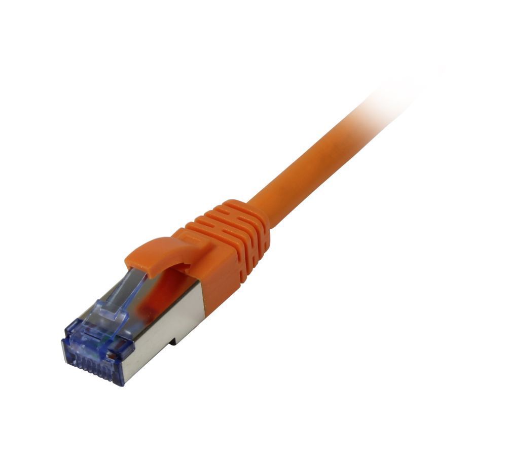 Patchkabel RJ45, CAT6A 500Mhz, 5m, orange, S-STP(S/FTP),  Komponent getestet, AWG26, Synergy 21