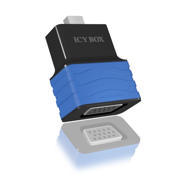 ICY Box Adapter, DP mini zu VGA, Dongle, IB-AC505,