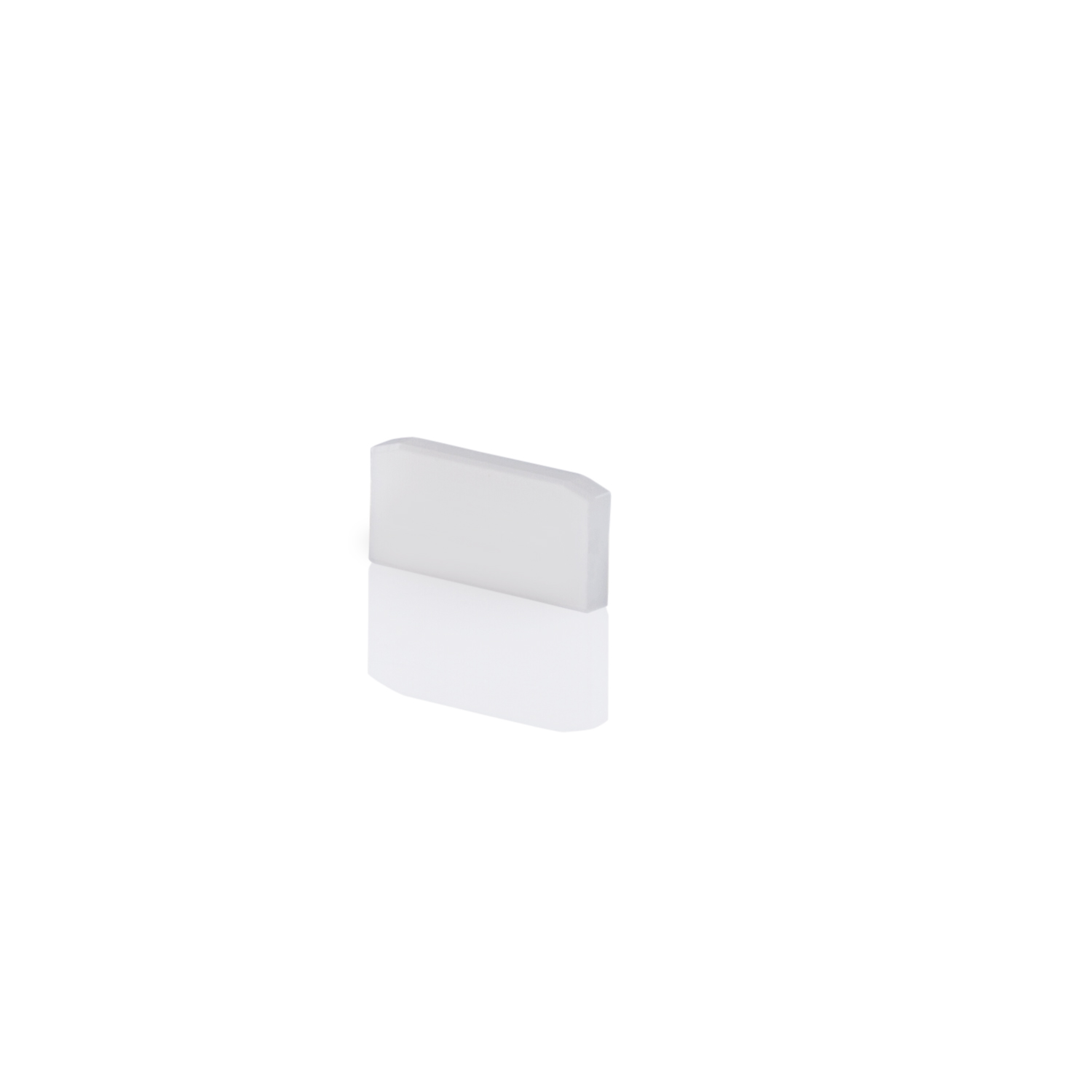 BILTON Profil zub ENDCAP für CT02 &plus; Cover flach ALU L4xB12,5xH6mm EB-Maß 1,5mm ohne Bohrung