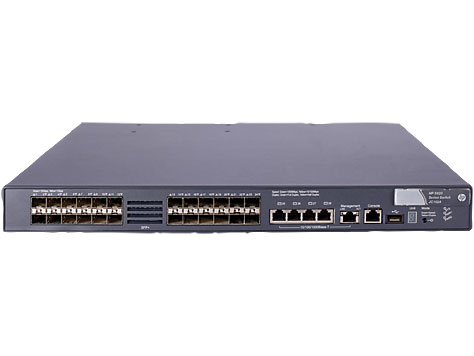 HP Switch 1000Mbit,  4xTP &plus; 24xSFP&plus;-Slot, 5820-24XG-SFP&plus;, *OHNE NETZTEIL*