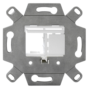 Rutenbeck Modulträger, UP, für 1-2 Module für TAE-Abdeckungen, reinweiß, Keystone, KMK-MA Up rw
