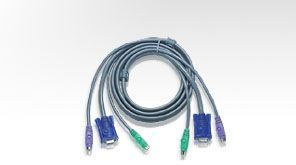 Patchkabel KVM, 1xVGA(St/St), 2xPS/2(St/St),10m,