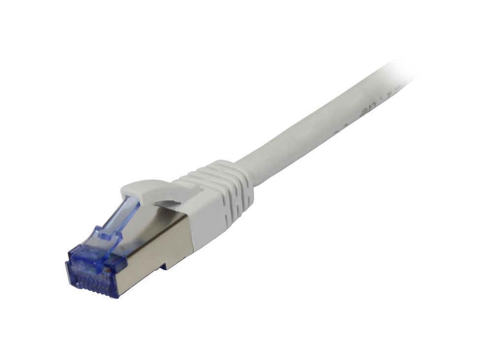 Patchkabel RJ45, CAT6A 500Mhz, 5m, weiss, S-STP(S/FTP),  Komponent getestet, AWG26, Synergy 21