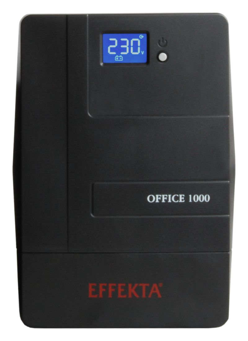 Effekta Line-Interaktive-USV,1500VA, USB, PVC-Gehäuse, Office 1500,