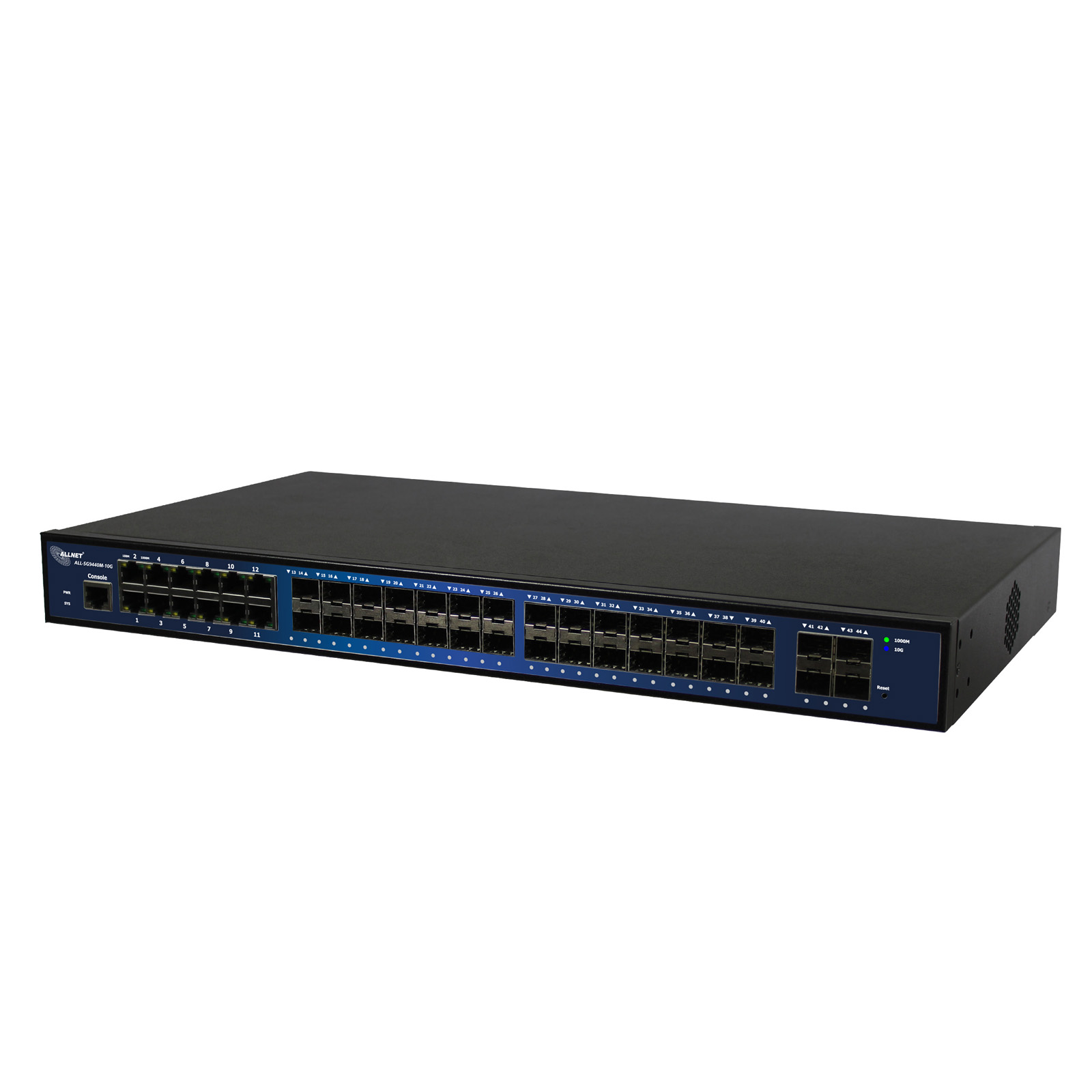 ALLNET Switch Core managed 44 Port Gigabit / 12x LAN / 28x SFP / 4x SFP&plus; / "ALL-SG9440M-10G"