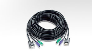 Aten Verbindungskabel HDB-15(St/Bu),PS/2(St/Bu),10mtr.,