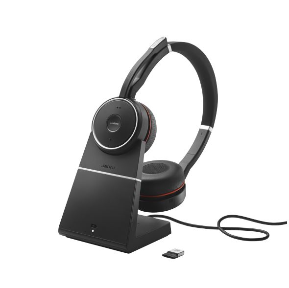 Jabra Evolve 75 Headset Duo USB / Bluetooth mit Ladestation