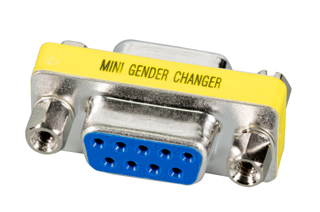 Adapter Gender Changer, D-Sub  9pol.Buchse/D-Sub 9pol.Buchse