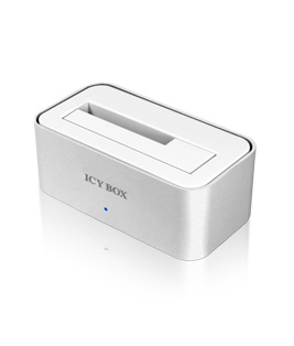 ICY Box Dockingstation, ext.SATA 2, 5"&plus;3, 5"/USB 3.0, silber,