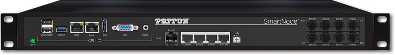 Patton SmartNode Open Gateway Appliance - Large, Router, 8 FXS, 8 VoIP calls; 4 LAN/WAN Ethernet Ports