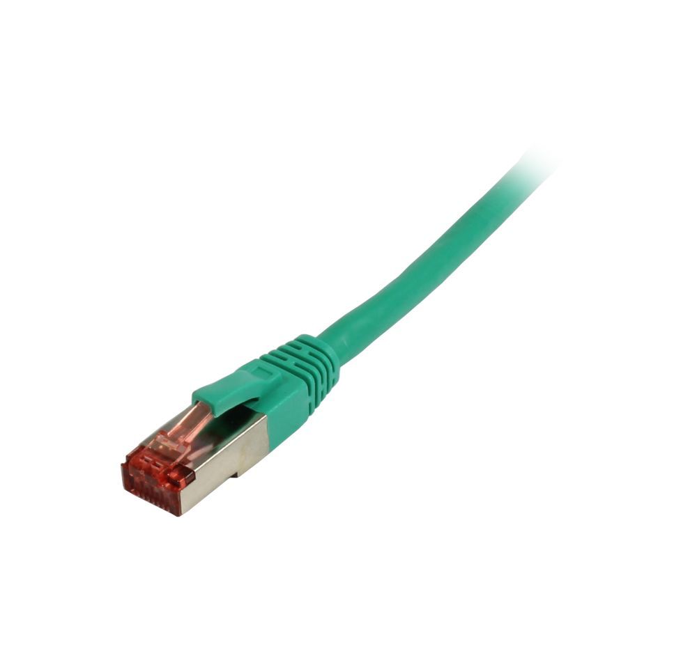 Patchkabel RJ45, CAT6 250Mhz, 0.5m grün, S-STP(S/FTP),TPE(Superflex), Synergy 21,