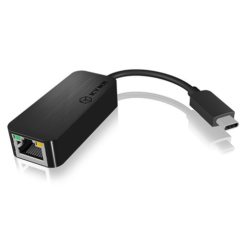 ICY Box Adapter, USB 3.0 Type-C auf Ethernet 10/100Mbit(LAN), IB-AC530-C,