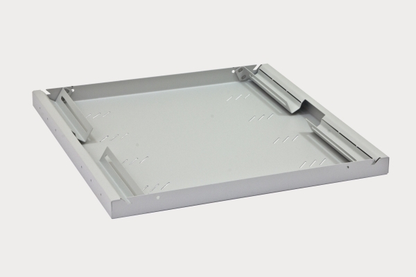 Triton 19"zbh. Zwischenboden, 850mm, vorn/hinten, Lichtgrau,
