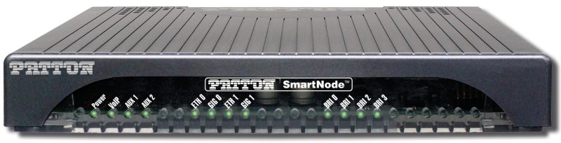 Patton SmartNode 5531, ESBR, 2 BRI, 4 VOIP calls, 4 SIP Sessions, HPC