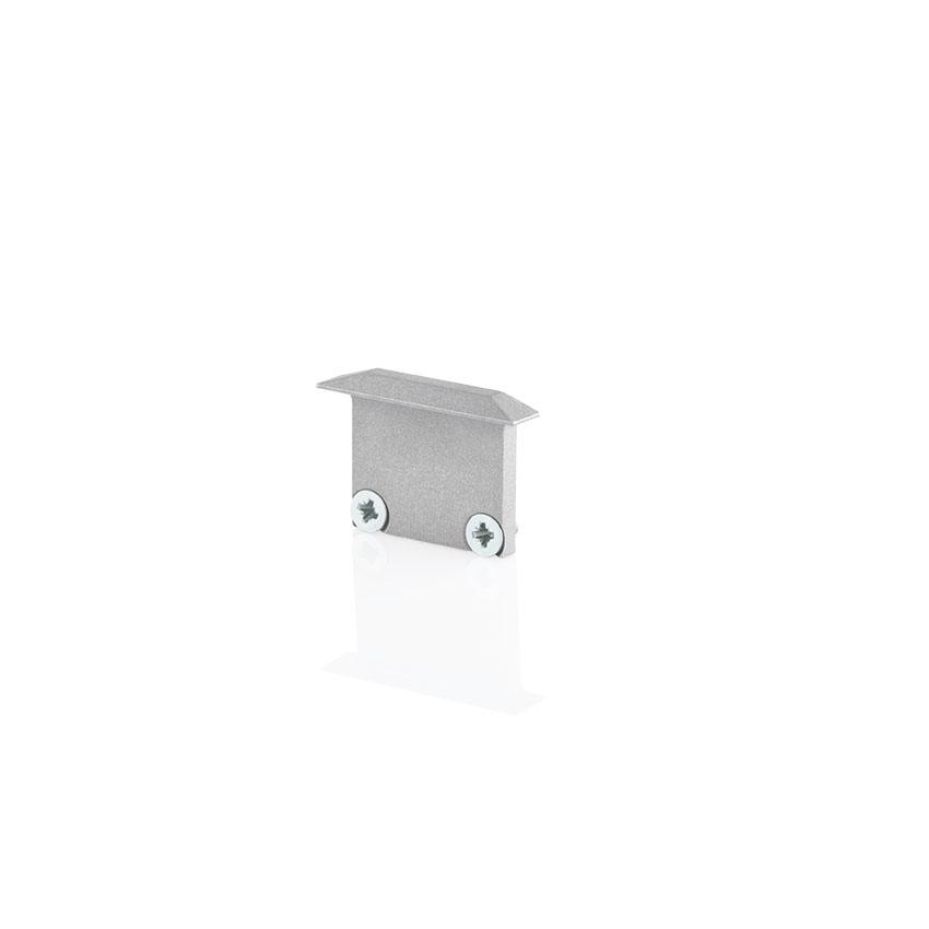 BILTON Profil zub ENDCAP für XT01 &plus; Cover flach ALU L6,2xB30xH21mm EB-Maß 2mm ohne Bohrung
