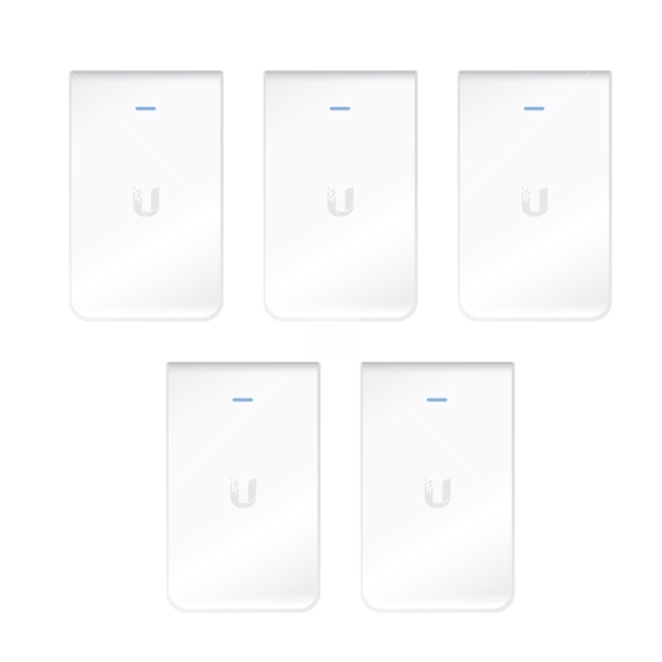 Ubiquiti Unifi Access Point InWall / Indoor / 2,4 & 5 GHz / AC / UAP-AC-IW-5 / 5er Pack