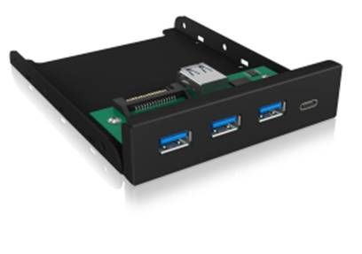 ICY Box USB 3.0 Hub, 4-port, Frontpanel-Hub, (Type C&plus;A), IB-HUB1418-i3,
