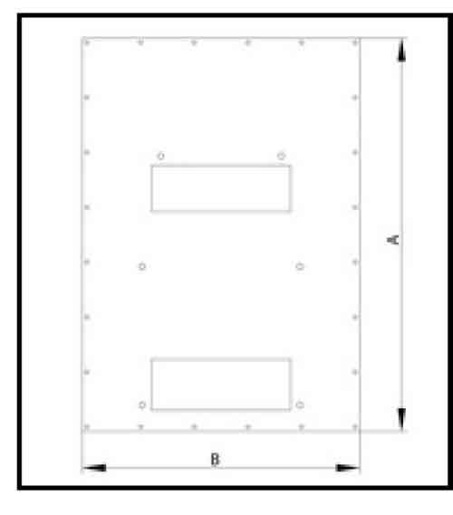 Triton 19"zbh. Klimaeinheit, zbh. Zusatzblende, für X1/2, für RDE/RIE, B600/T1000-1200mm längs montierbar, schwarz,