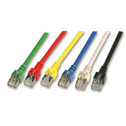 Patchkabel RJ45,  1.0m gelb, CAT5e, S-FTP(SF/UTP)