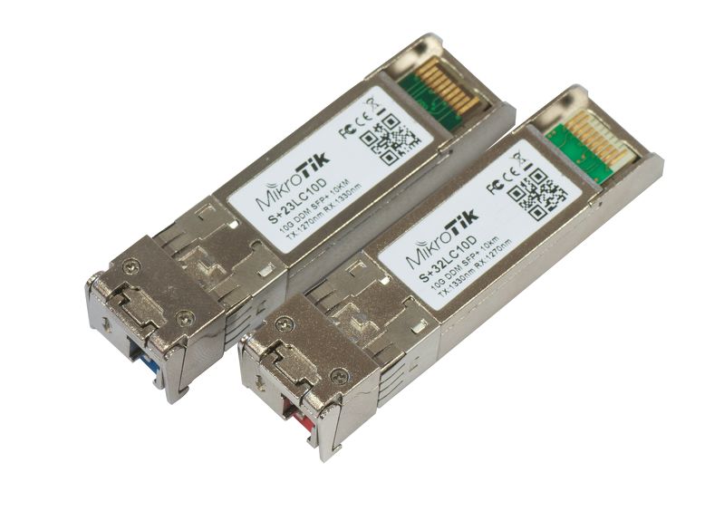 Mikrotik Zubehör Pair of SFP&plus; modules, S&plus;23LC10D &plus; S&plus;32LC10D