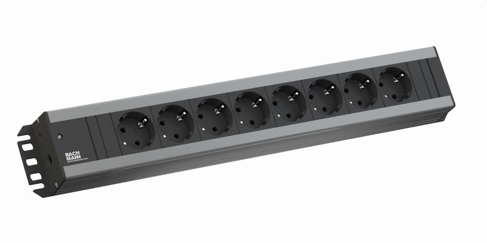 Bachmann Handwerkerleiste,  8xDosen(CEE7) -> Stecker(CEE7), 2m,