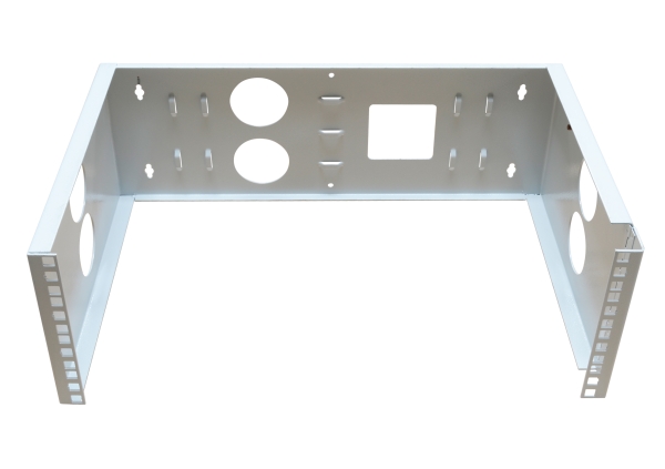 ALLNET 19"Wandgehäuse offen,  4HE, T300mm, Lichtgrau, SME-Serie,