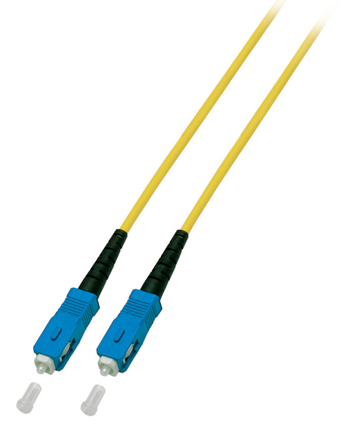 LWL-1-Faser-Patchk.  3mtr.SC-SC,  9/125um, Achtung Simplex!, 3mm