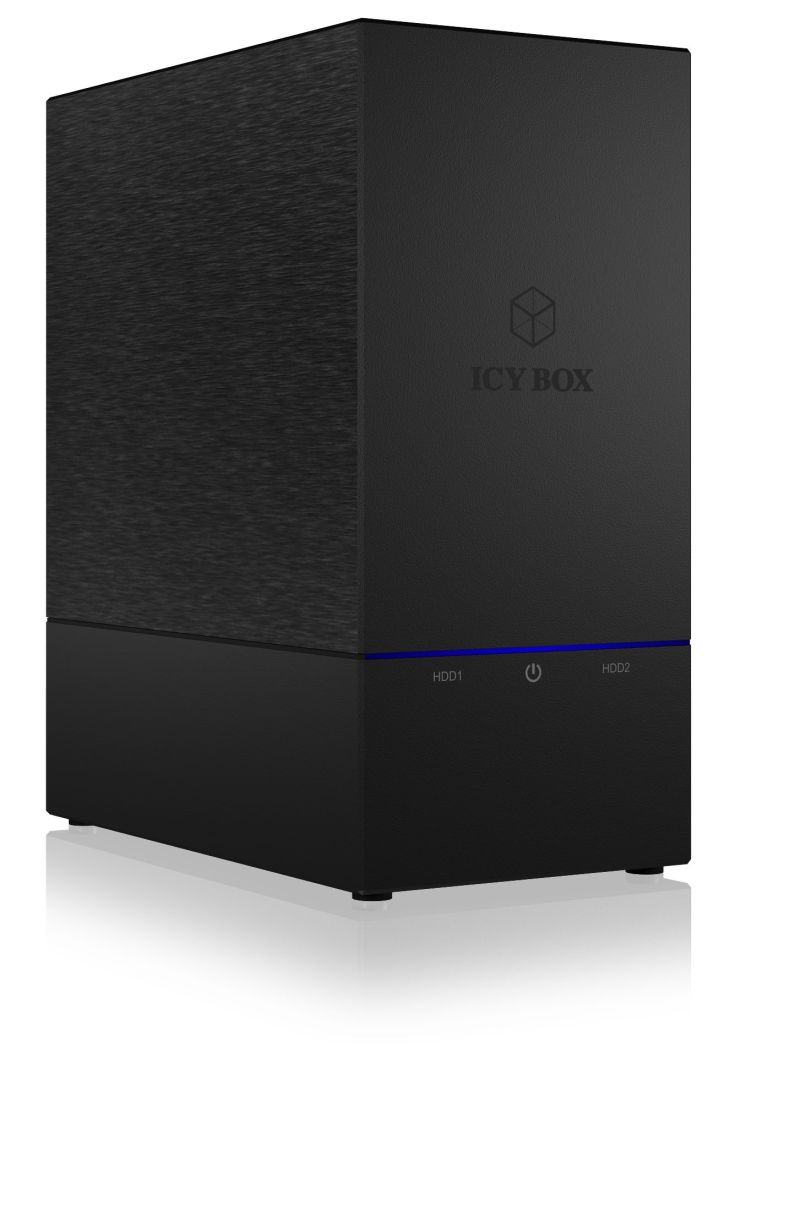 ICY Box Gehäuse,ext.SATA 3,5" 2x/USB 3.0, Raid, Black, IB-RD3621U3