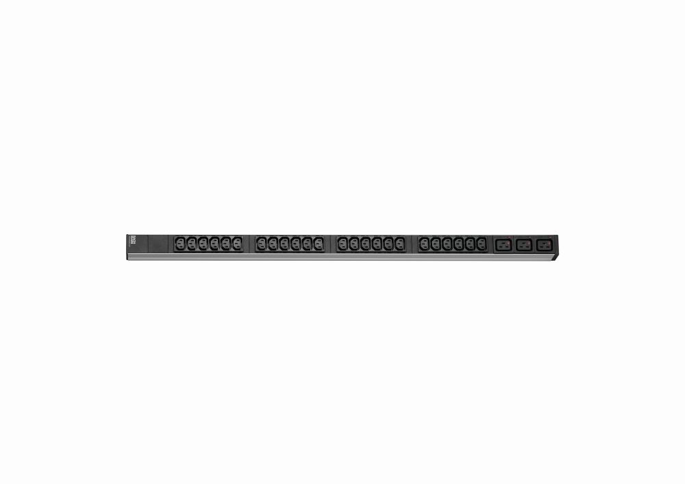 Bachmann PDU, Steckdosen, 24xDosen(C13)&plus; 3x(C19)-> Zuleitung 3m, 16A, mit Stecker CEE 16A blau,