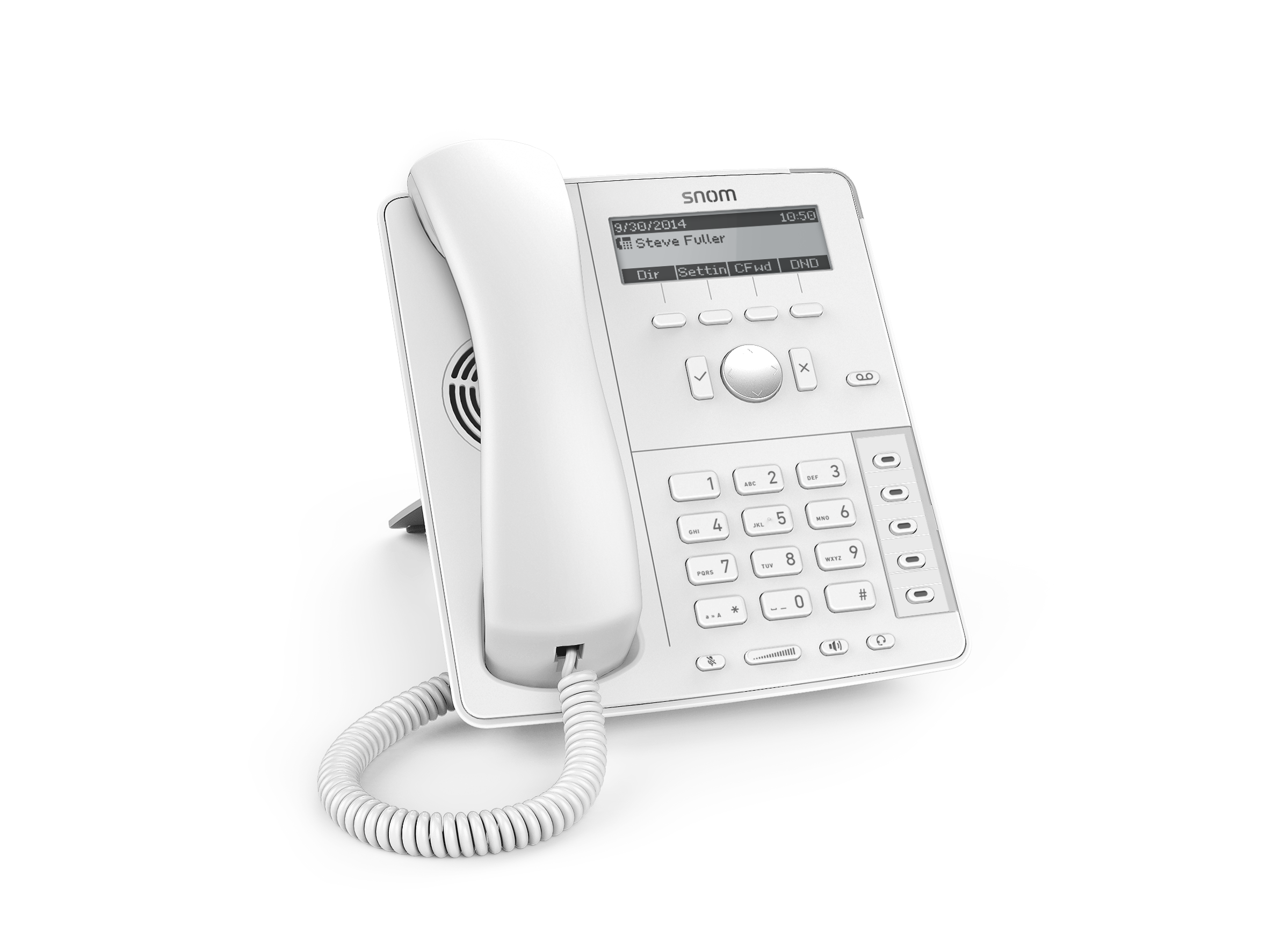 SNOM D717 VOIP Telefon (SIP), Gigabit Weiß PROMO (Ohne Headset)