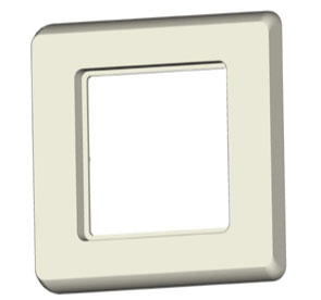 Keystone,Modulträger; Abdeckrahmen 80x80, Reinweiss,