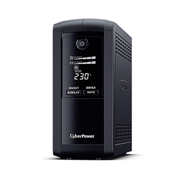CyberPower USV, Value Pro-Serie,  700VA/390W, Line-Interactive, USB/RS232, LCD, CEE7-Schutzkontakt