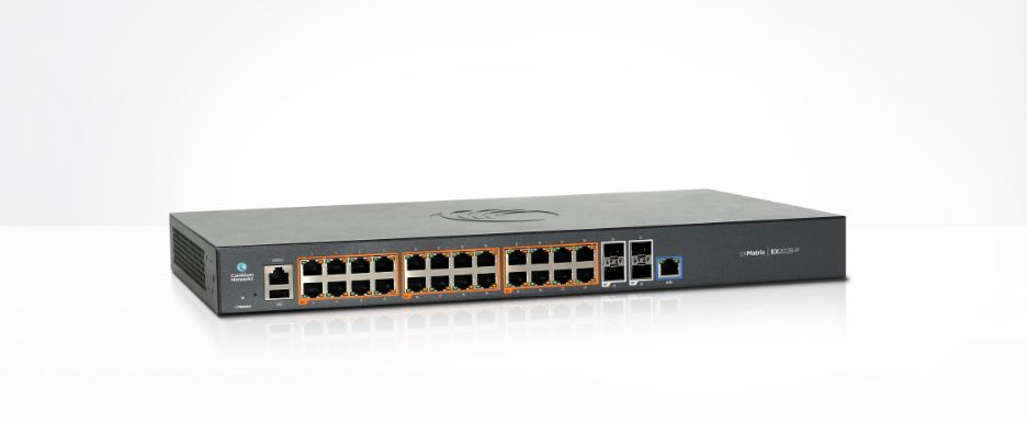 Cambium Networks cnMatrix, 24x POE&plus; Switch, 200W, 4x SFP, EX1028-P