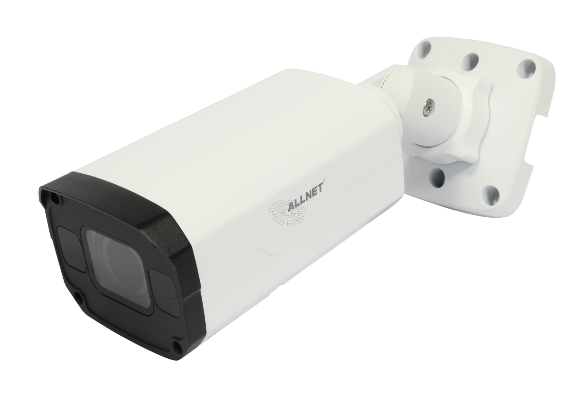 ALLNET IP Kamera Bullet / Outdoor / 5MP / IR / Low-Light / Motorisiertes Vario-Objektiv / 93° / "ALL-CAM2496v2-LEFN"