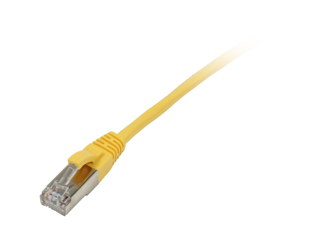 Patchkabel RJ45 FTP(F/UTP)  0.25m gelb, CAT5e, Synergy 21,