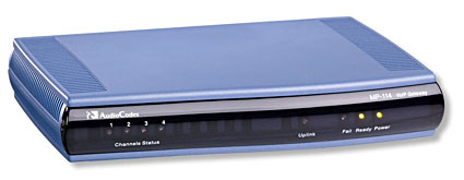 Audiocodes MediaPack 114 Analog VoIP Gateway, 4 FXS, SIP Pac
