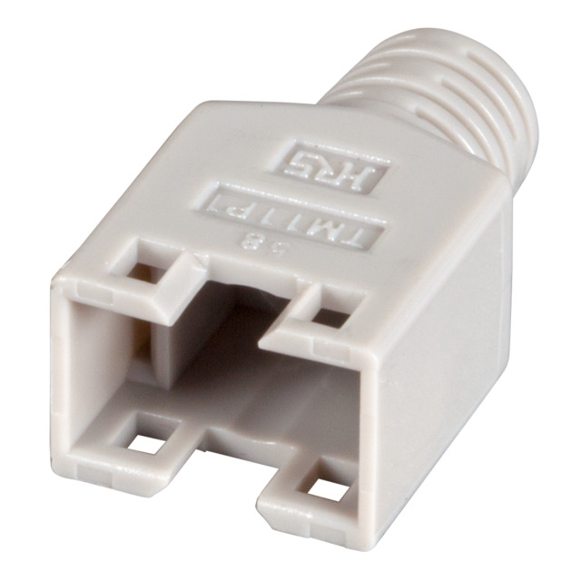TP-Stecker STP Hirose,CAT5(TM11),zbh.Tülle,hellgrau, 100Pack