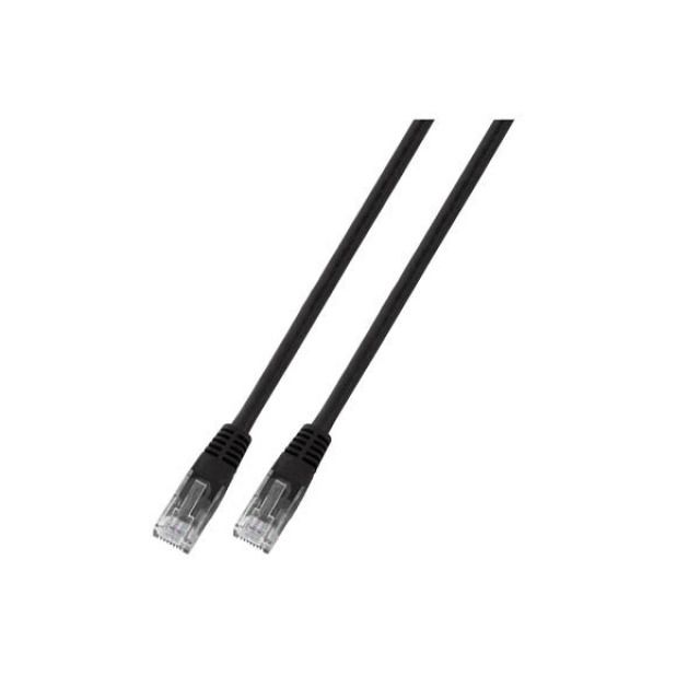 Patchkabel RJ45 UTP(U/UTP). 3m schwarz, CAT6